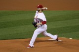 Milwaukee Brewers v St. Louis Cardinals - Game Three, St Louis, MO - October 12: Chris Carpenter Photographic Print by Jamie Squire