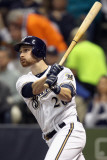 St Louis Cardinals v Milwaukee Brewers - Game Six, Milwaukee, WI - October 16: Jonathan Lucroy Photographic Print by Christian Petersen
