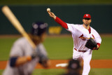 Milwaukee Brewers v St. Louis Cardinals - Game Three, St Louis, MO - October 12: Chris Carpenter Photographic Print by Dilip Vishwanat