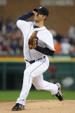 Texas Rangers v Detroit Tigers - Playoffs Game Four, Detroit, MI - October 12: Rick Porcello Photographic Print by Harry How