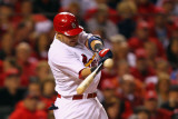 Milwaukee Brewers v St Louis Cardinals - Game Five, St Louis, MO - October 14: Yadier Molina Photographic Print by Dilip Vishwanat