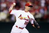 Milwaukee Brewers v St. Louis Cardinals - Playoffs Game Four, St Louis, MO - October 13: Kyle Lohse Photographic Print by Christian Petersen