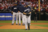 Milwaukee Brewers v St Louis Cardinals - Game Five, St Louis, MO - October 14: Zack Greinke Photographic Print by Jamie Squire