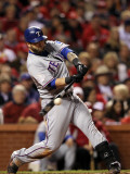 2011 World Series Game 6 - Texas Rangers v St Louis Cardinals, St Louis, MO - Oct. 27: Mike Napoli Photographic Print by Jamie Squire