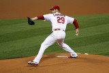 Milwaukee Brewers v St. Louis Cardinals - Game Three, St Louis, MO - October 12: Chris Carpenter Photographic Print by Jamie Squire