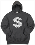 Hoodie: Dollar Sign Vêtements