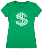 Women's: Dollar Sign T-shirts