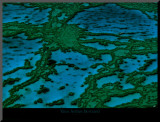 Grande barrière de corail Affiche montée par Yann Arthus-Bertrand