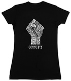 Women's: Occupy Wall Street Fight The Power Fist T-shirts