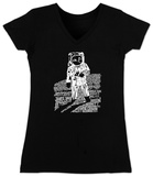Juniors: V-Neck - Astronaut T-Shirt