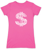 Juniors: Dollar Sign T-shirts