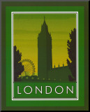 Londres Lámina montada en tabla por Paolo Viveiros