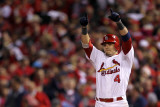 2011 World Series Game 7 - Rangers v Cardinals, St Louis, MO - October 28: Yadier Molina Photographic Print by Ezra Shaw