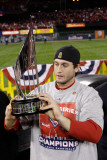 2011 World Series Game 7 - Rangers v Cardinals, St Louis, MO - October 28: David Freese Photographic Print by Pool .