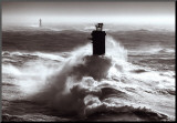 Tempete sur l'Iroise Mounted Print by Guillaume Plisson