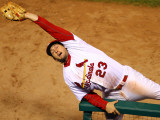 2011 World Series Game 7 - Rangers v Cardinals, St Louis, MO - October 28: David Freese Photographic Print by Dilip Vishwanat