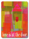 Love is at the door Wood Sign