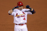 2011 World Series Game 7 - Rangers v Cardinals, St Louis, MO - October 28: Yadier Molina Photographic Print by Doug Pensinger
