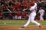 2011 World Series Game 7 - Rangers v Cardinals, St Louis, MO - October 28: Skip Schumaker Photographic Print by Ezra Shaw
