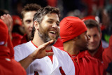 2011 World Series Game 7 - Rangers v Cardinals, St Louis, MO - October 28: Lance Berkman Photographic Print by Jamie Squire