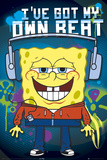 Spongebob-Headphones Poster