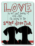 Love is not Cartel de madera Love is not Cartel de madera