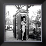 Lucinda in a Telephone Box, London, 1959 Prints by Georges Dambier