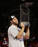 Lance Berkman with the World Series Championshop Trophy Game 7 of the 2011 MLB World Series (44) Photo