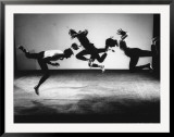 Four Male Members of the Limon Company Rehearsing Framed Photographic Print by Gjon Mili
