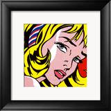 Girl with Hair Ribbon, c.1965 Pósters por Roy Lichtenstein Girl with Hair Ribbon, c.1965 Pósters por Roy Lichtenstein
