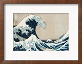 The Great Wave of Kanagawa, from the Series "36 Views of Mt. Fuji" ("Fugaku Sanjuokkei") Framed Giclee Print by Katsushika Hokusai