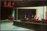 Nighthawks, ca. 1942 Opspændt tryk af Edward Hopper Nighthawks, ca. 1942 Opspændt tryk af Edward Hopper