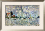 The Boats, or Regatta at Argenteuil, circa 1874 Framed Giclee Print by Claude Monet