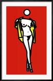 Woman Taking off a Man's Shirt, c.2003 Poster by Julian Opie