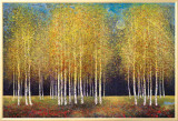 Golden Grove Framed Canvas Print by Melissa Graves-Brown