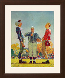 "Coin Toss", October 21,1950 Framed Giclee Print by Norman Rockwell