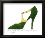 Shoe, c.1955 (Green and Yellow) Kunstdrucke von Andy Warhol