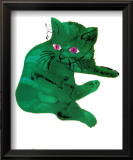 Chat vert, vers 1956 Affiches par Andy Warhol