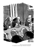 "Then it's moved and seconded that the compulsory retirement age be advanc…" - New Yorker Cartoon Premium Giclee Print by Peter Arno
