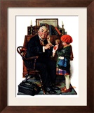 "Doctor and the Doll", March 9,1929 Framed Giclee Print by Norman Rockwell