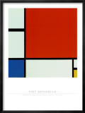 Komposition mit Rot, Blau, Gelb Poster von Piet Mondrian