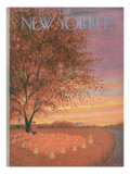 The New Yorker Cover - October 31, 1953 Premium Giclee Print by Edna Eicke
