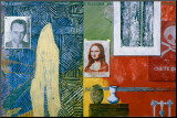 Racing Thoughts, 1983 Impressão montada por Jasper Johns