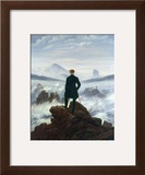 The Wanderer Above the Sea of Fog, 1818 Framed Giclee Print by Caspar David Friedrich