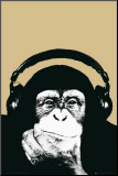 Singe cool Affiche montée par Steez 