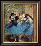 Bailarinas azules, ca. 1895 Lámina giclée enmarcada por Edgar Degas