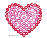 M&M Heart Stand Up