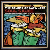 The Colors of Latin Jazz Soul Sauce! Lámina fotográfica enmarcada