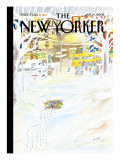 The New Yorker Cover - January 14, 2008 Premium Giclee Print by Jean-Jacques Sempé