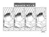 THE AMAZING ADVENTURES OF WONDERCAT - New Yorker Cartoon Premium Giclee Print by Jack Ziegler